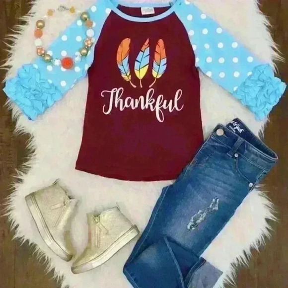 Thankful Ruffle Shirt (Size 7) - Picture 2 of 2